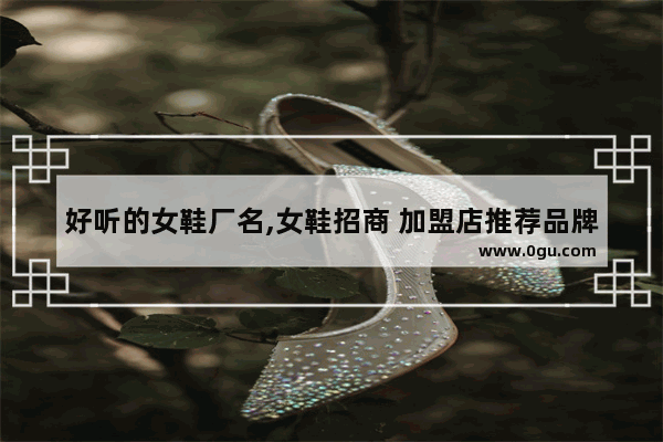 好听的女鞋厂名,女鞋招商 加盟店推荐品牌