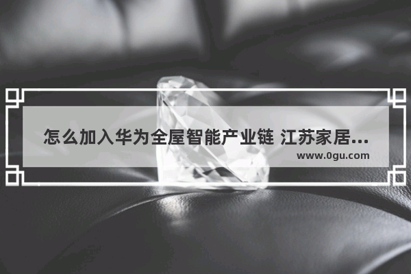怎么加入华为全屋智能产业链 江苏家居品牌渠道加盟费