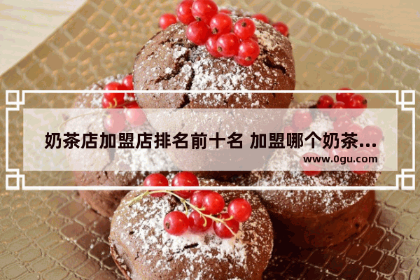 奶茶店加盟店排名前十名 加盟哪个奶茶店好点