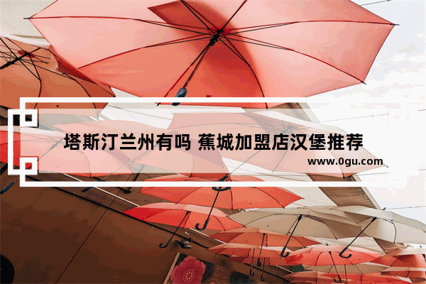 塔斯汀兰州有吗 蕉城加盟店汉堡推荐
