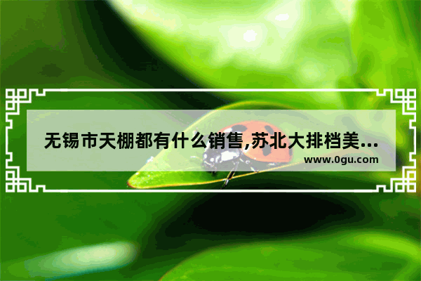 无锡市天棚都有什么销售,苏北大排档美食加盟多少钱