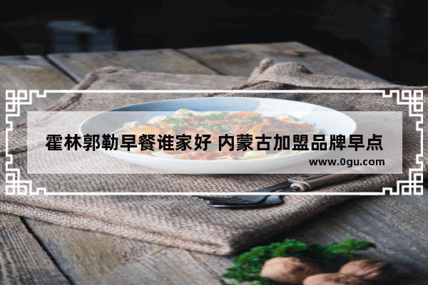 霍林郭勒早餐谁家好 内蒙古加盟品牌早点