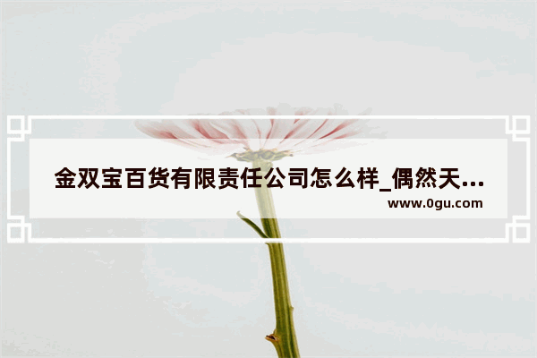 金双宝百货有限责任公司怎么样_偶然天成是什么意思