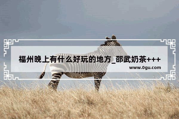 福州晚上有什么好玩的地方_邵武奶茶++++