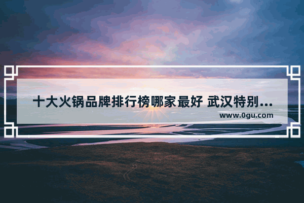 十大火锅品牌排行榜哪家最好 武汉特别火的加盟店排行榜