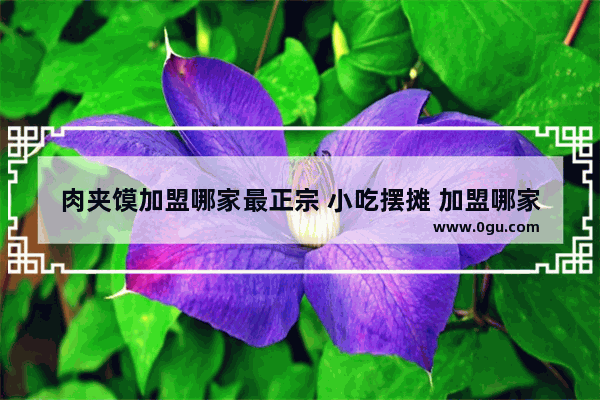 肉夹馍加盟哪家最正宗 小吃摆摊 加盟哪家好