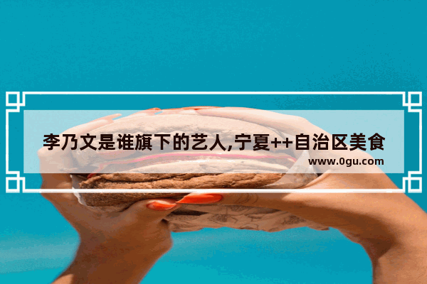 李乃文是谁旗下的艺人,宁夏++自治区美食小吃加盟