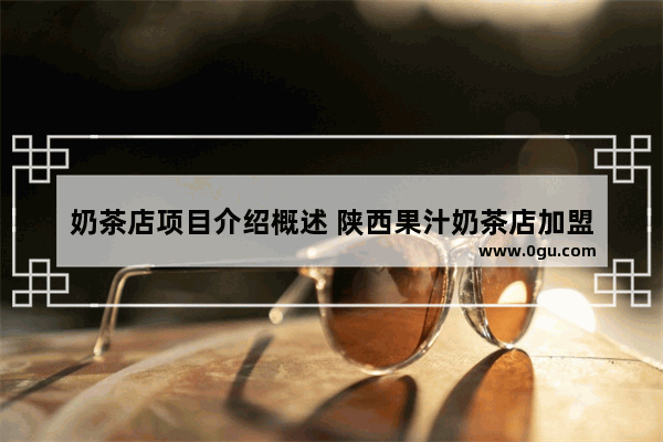 奶茶店项目介绍概述 陕西果汁奶茶店加盟