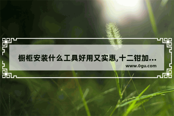 橱柜安装什么工具好用又实惠,十二钳加盟店排行榜最新