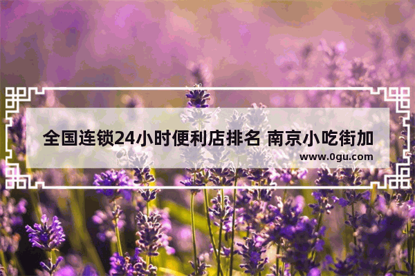全国连锁24小时便利店排名 南京小吃街加盟费多少