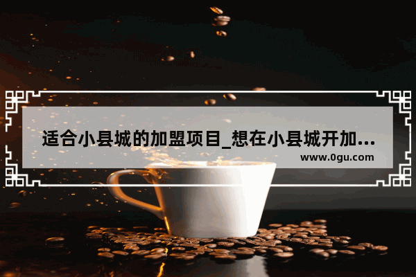 适合小县城的加盟项目_想在小县城开加盟店 什么样的店比较适合