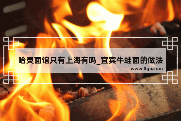 哈灵面馆只有上海有吗_宜宾牛蛙面的做法