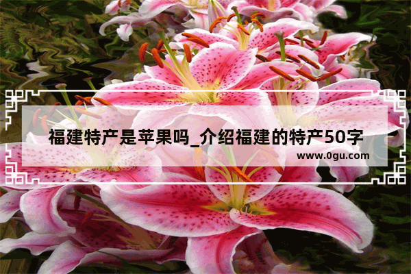 福建特产是苹果吗_介绍福建的特产50字
