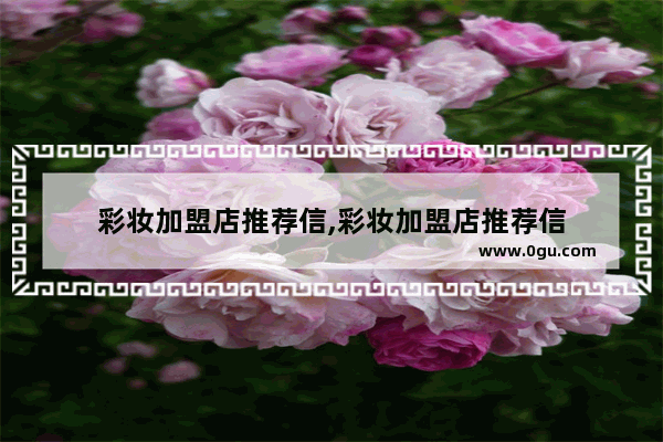 彩妆加盟店推荐信,彩妆加盟店推荐信