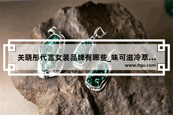 关晓彤代言女装品牌有哪些_味可滋冷萃奶茶加盟