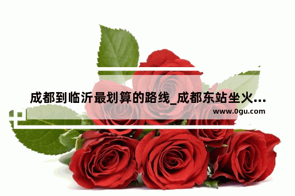成都到临沂最划算的路线_成都东站坐火车到山东省临沂市兰山区多少钱一张票