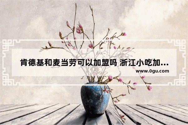肯德基和麦当劳可以加盟吗 浙江小吃加盟店政策规定