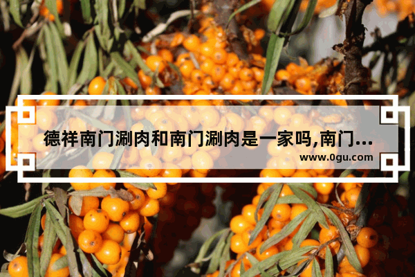 德祥南门涮肉和南门涮肉是一家吗,南门涮肉套餐推荐加盟店