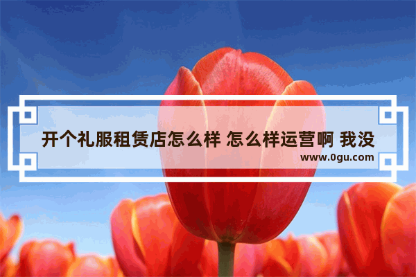 开个礼服租赁店怎么样 怎么样运营啊 我没有什么经验 还请各位帮帮忙 礼服加盟店推荐哪家好