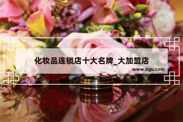化妆品连锁店十大名牌_大加盟店
