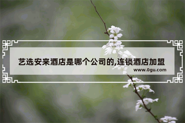 艺选安来酒店是哪个公司的,连锁酒店加盟 优选尚客优