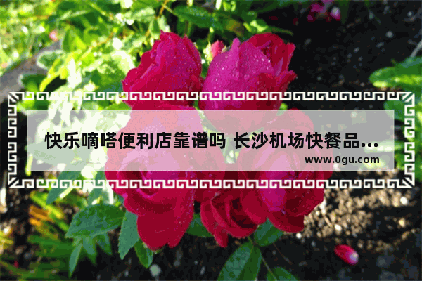 快乐嘀嗒便利店靠谱吗 长沙机场快餐品牌加盟