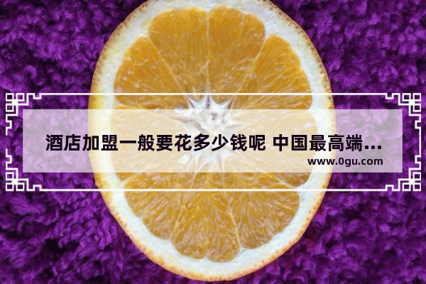 酒店加盟一般要花多少钱呢 中国最高端的酒店加盟费