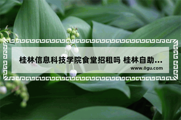 桂林信息科技学院食堂招租吗 桂林自助串串加盟品牌店