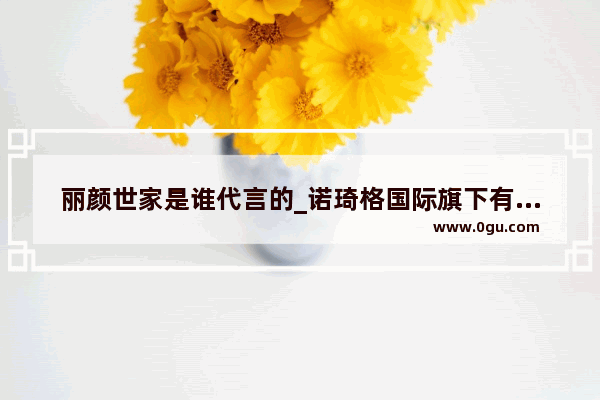 丽颜世家是谁代言的_诺琦格国际旗下有哪些产品