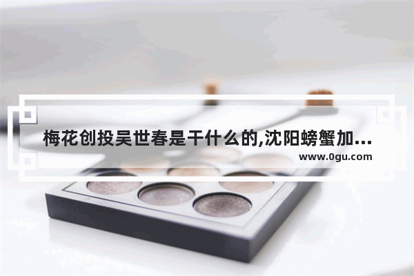 梅花创投吴世春是干什么的,沈阳螃蟹加盟品牌