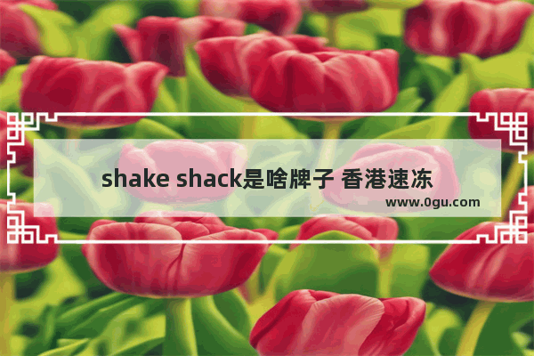shake shack是啥牌子 香港速冻炸鸡推荐加盟店