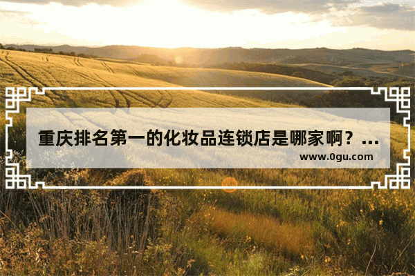 重庆排名第一的化妆品连锁店是哪家啊？可以加盟,ck加盟推荐品牌店