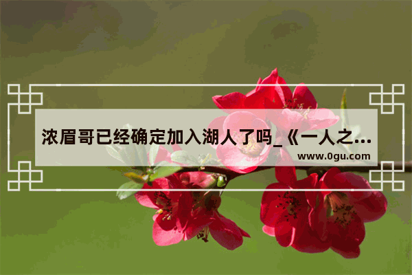 浓眉哥已经确定加入湖人了吗_《一人之下2》说的是一个什么故事