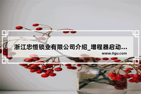 浙江忠恒锁业有限公司介绍_增程器启动了后 关闭了再启动就没有反应了是怎么回事
