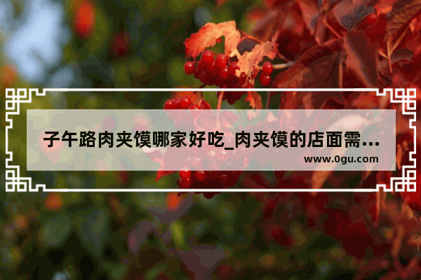 子午路肉夹馍哪家好吃_肉夹馍的店面需要多大