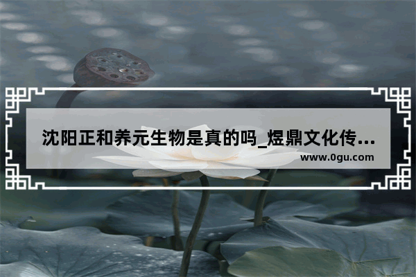 沈阳正和养元生物是真的吗_煜鼎文化传媒靠谱吗