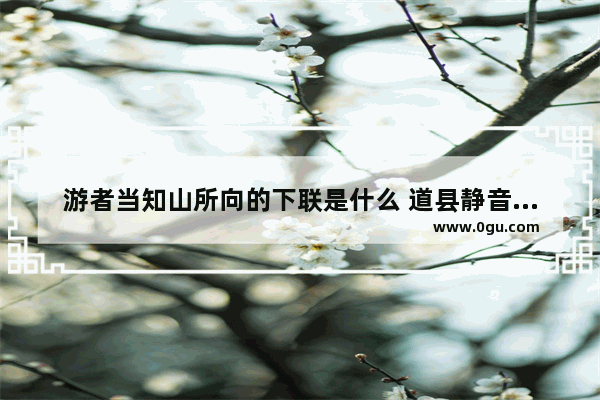 游者当知山所向的下联是什么 道县静音门窗品牌加盟店