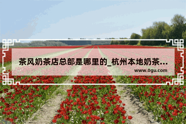 茶风奶茶店总部是哪里的_杭州本地奶茶品牌有哪些