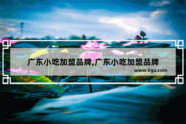 广东小吃加盟品牌,广东小吃加盟品牌
