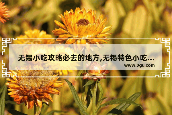 无锡小吃攻略必去的地方,无锡特色小吃品牌招商加盟