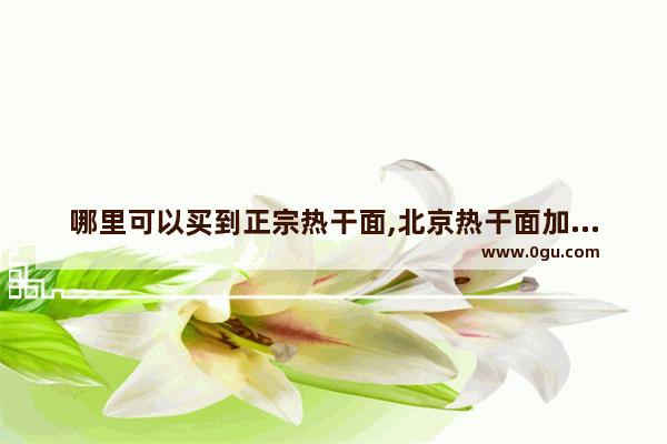 哪里可以买到正宗热干面,北京热干面加盟店排行榜