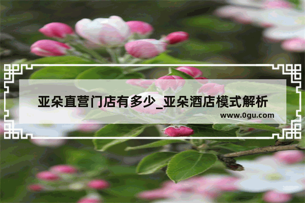 亚朵直营门店有多少_亚朵酒店模式解析