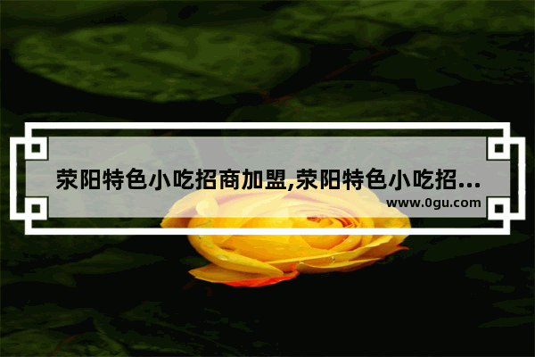 荥阳特色小吃招商加盟,荥阳特色小吃招商加盟