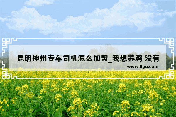昆明神州专车司机怎么加盟_我想养鸡 没有基础 有可靠的合作商吗
