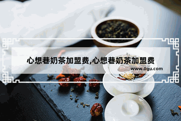 心想巷奶茶加盟费,心想巷奶茶加盟费