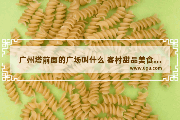 广州塔前面的广场叫什么 客村甜品美食加盟