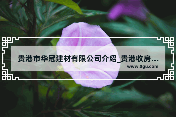 贵港市华冠建材有限公司介绍_贵港收房流程及收房注意事项