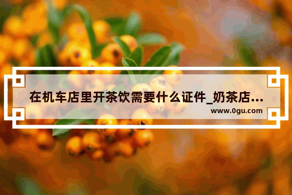在机车店里开茶饮需要什么证件_奶茶店的交通工具有哪些