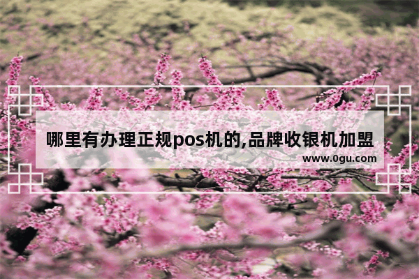 哪里有办理正规pos机的,品牌收银机加盟