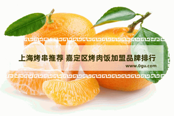 上海烤串推荐 嘉定区烤肉饭加盟品牌排行